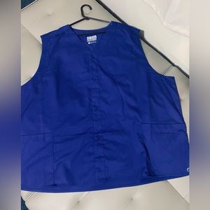 3x womens work vest purple